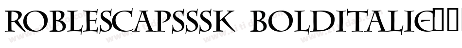RobleSCapsSSK BoldItalic字体转换